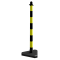 Plastic post |  40 mm, yellow/black | triangular base